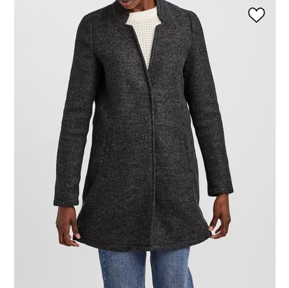 Jackets & Blazers - Vero Moda Katrine Brushed Jacket in Dark Grey Melange